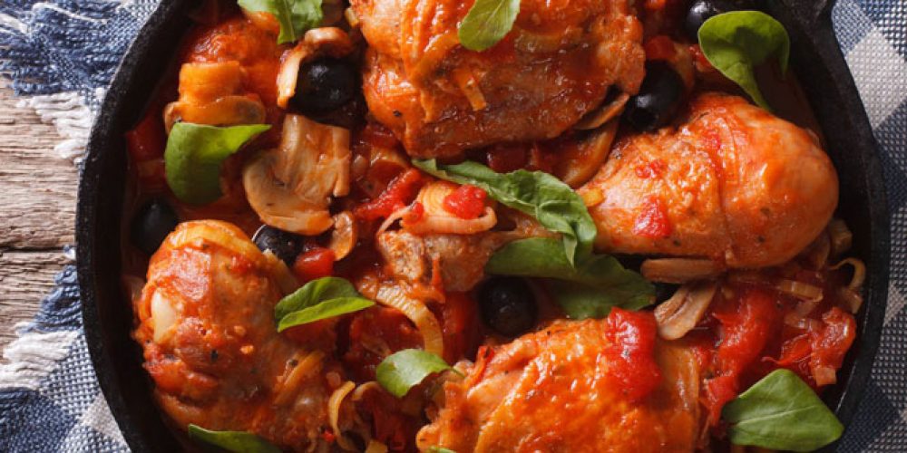Le Poulet Basquaise avec Sabor Chef