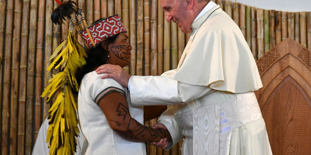 Papa Francisco en la cabecera de las «heridas» del Amazonas